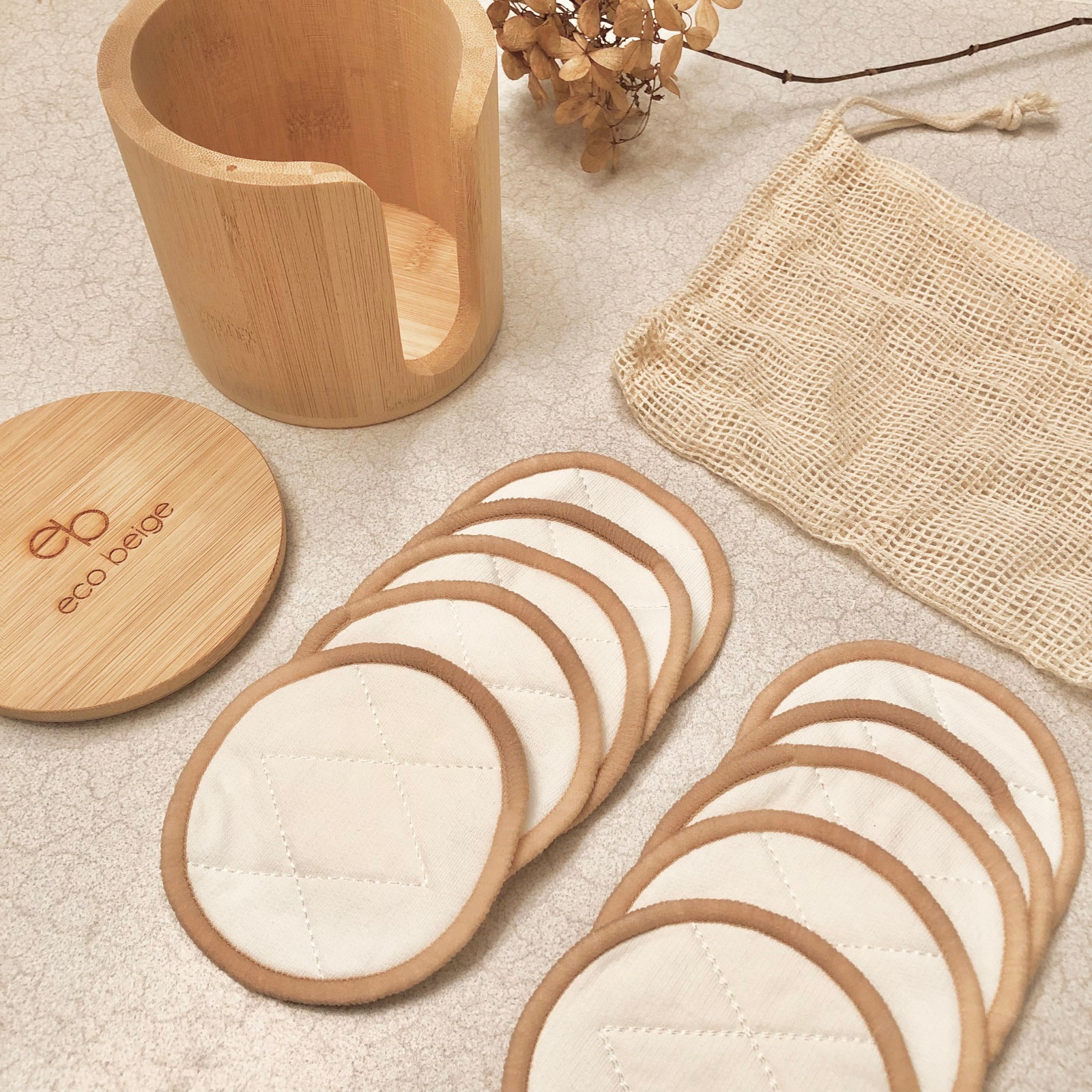 Eco_Beige_Reusable_Facial_Rounds_with_Bamboo_Case_Facial_Rounds Eco_Beige_Reusable_Facial_Rounds_with_Bamboo_Case_Facial_Rounds