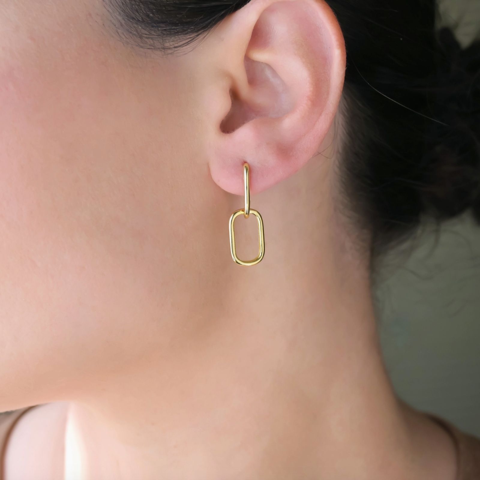 Double Oblong Hoops - Sterling Silver Removable U Hoops (3) Blueyejewelry-Double-Oblong-Hoops-Sterling-Silver-Removable-U-Hoops-7