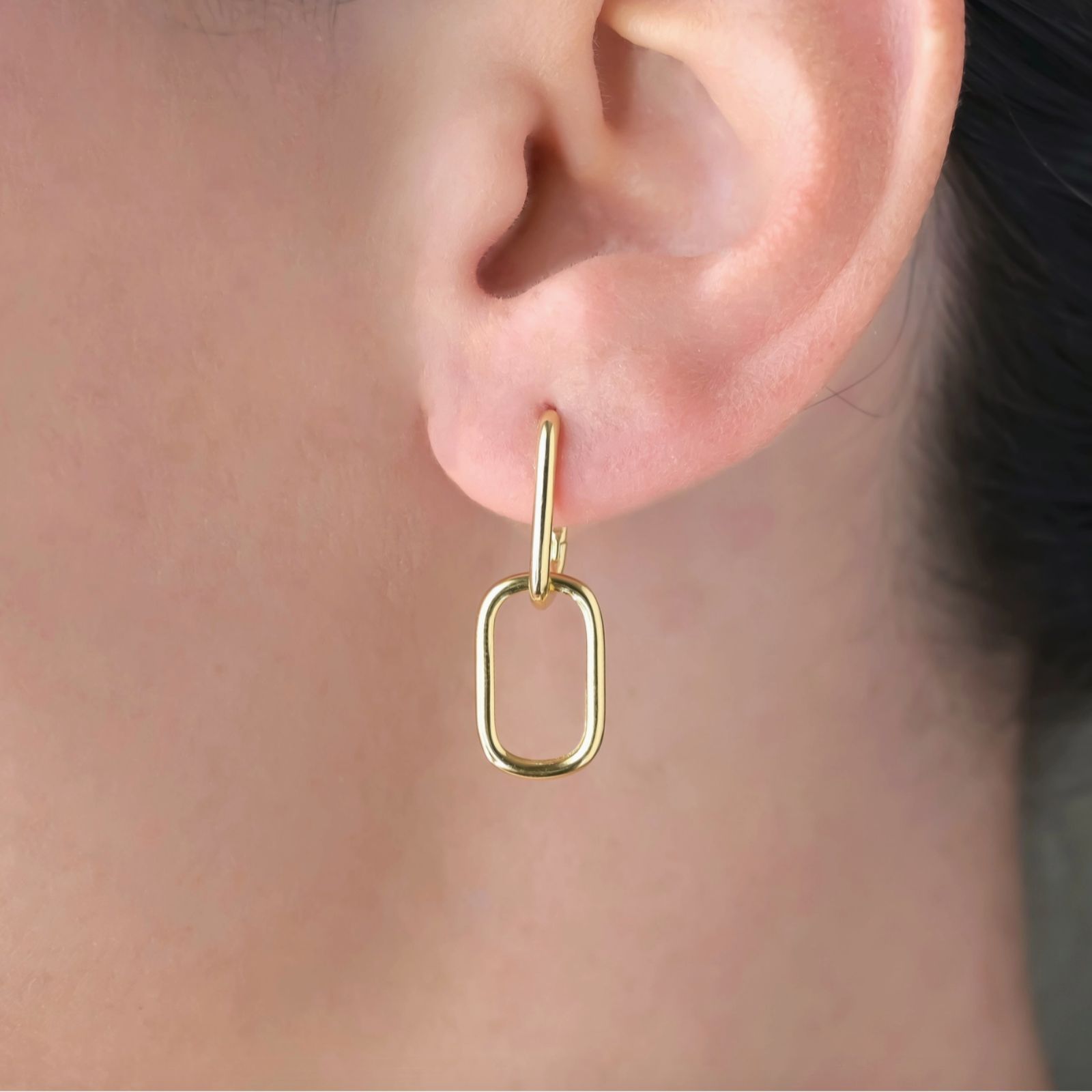 Double Oblong Hoops - Sterling Silver Removable U Hoops (5) Blueyejewelry-Double-Oblong-Hoops-Sterling-Silver-Removable-U-Hoops-4