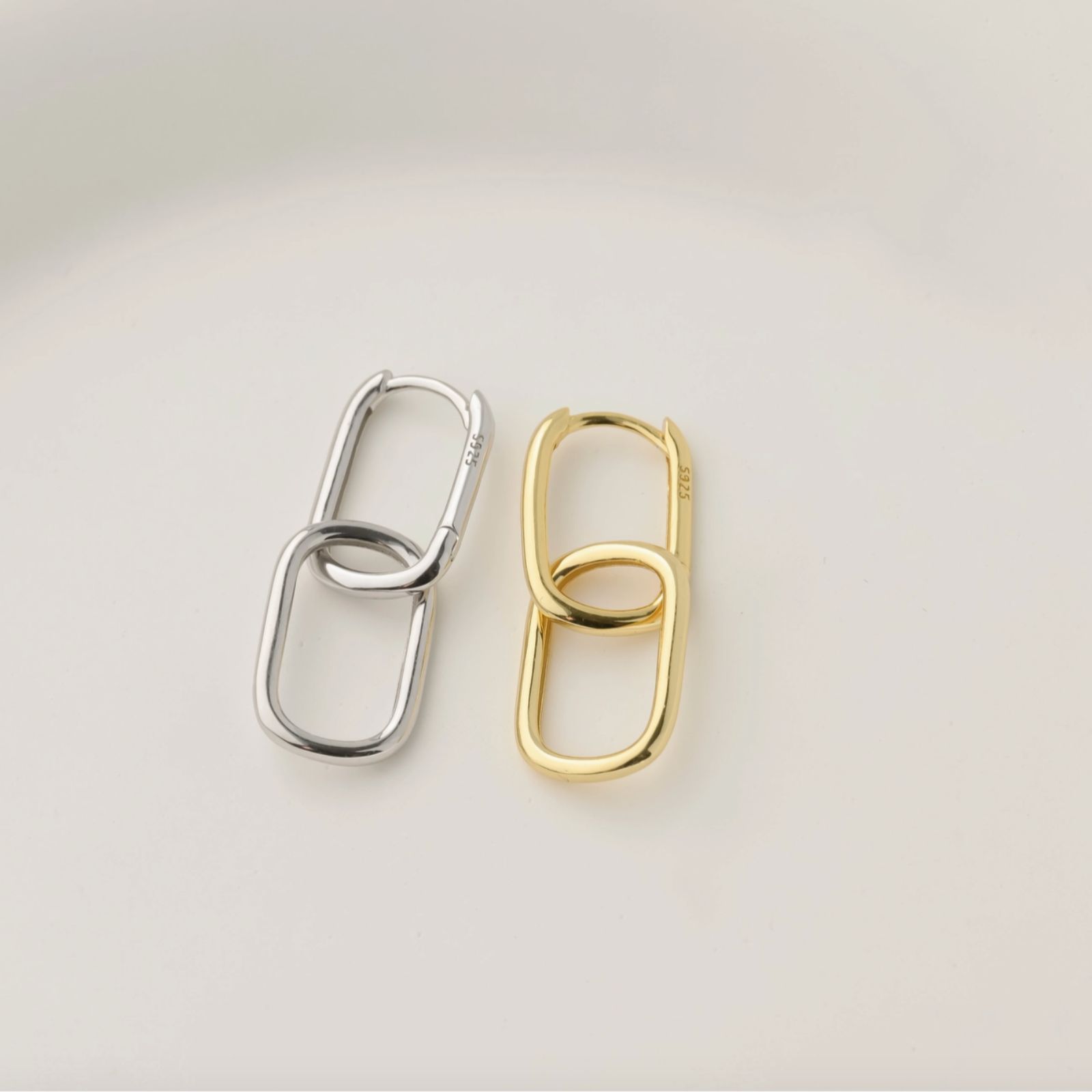 Double Oblong Hoops - Sterling Silver Removable U Hoops (8) Double-Oblong-Hoops-Sterling-Silver-Removable-U-Hoops-2