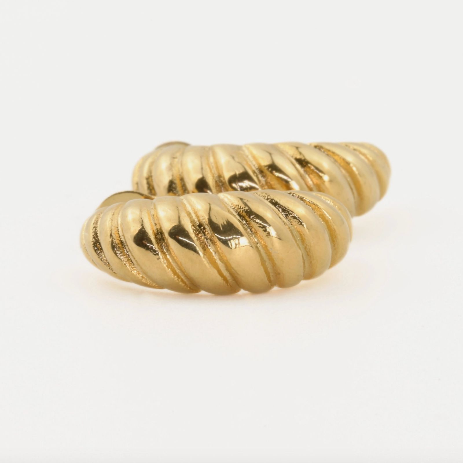 Medium Croissant Hoops - Open Bold Twisted Hoop Earrings (2) Blueyejewelry-Medium-Croissant-Hoops-Open-Bold-Twisted-Hoop-Earrings-2