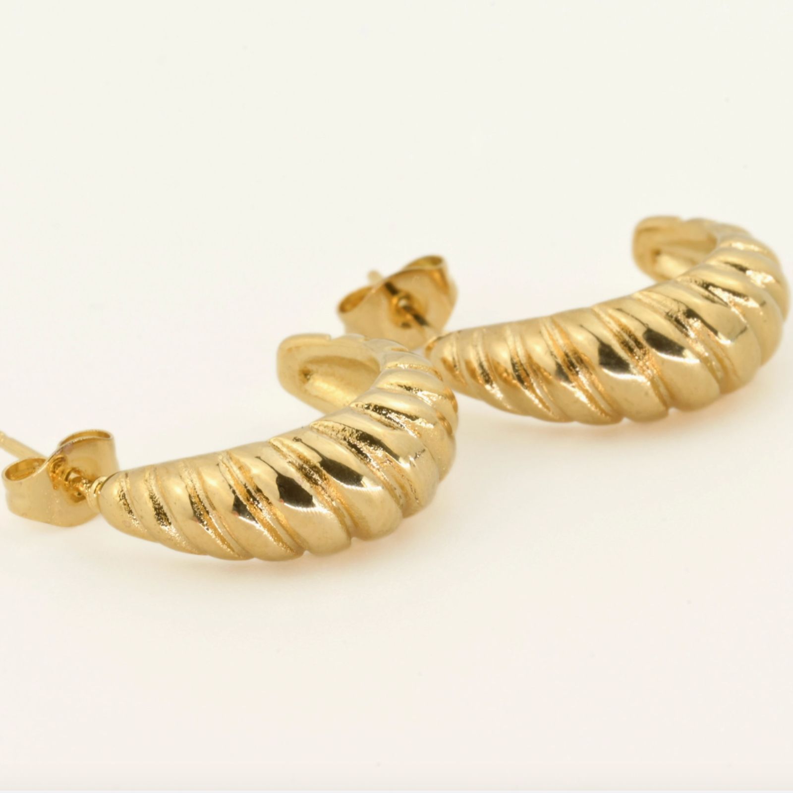 Medium Croissant Hoops - Open Bold Twisted Hoop Earrings (3) Blueyejewelry-Medium-Croissant-Hoops-Open-Bold-Twisted-Hoop-Earrings-3