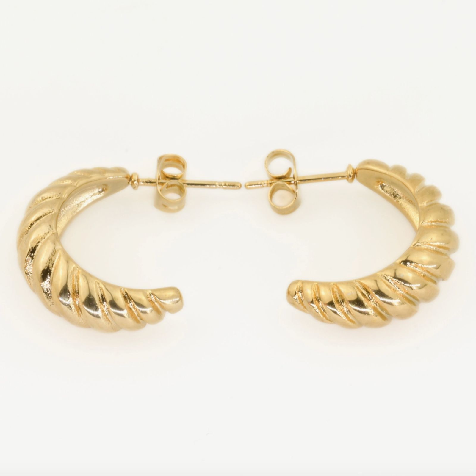 Medium Croissant Hoops - Open Bold Twisted Hoop Earrings (4) Blueyejewelry-Medium-Croissant-Hoops-Open-Bold-Twisted-Hoop-Earrings-4