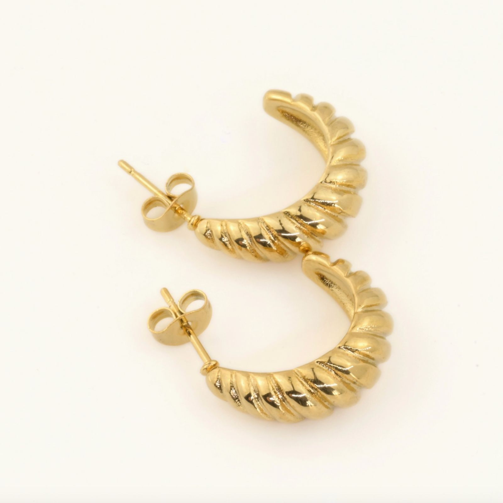 Medium Croissant Hoops - Open Bold Twisted Hoop Earrings (6) Blueyejewelry-Medium-Croissant-Hoops-Open-Bold-Twisted-Hoop-Earrings-6
