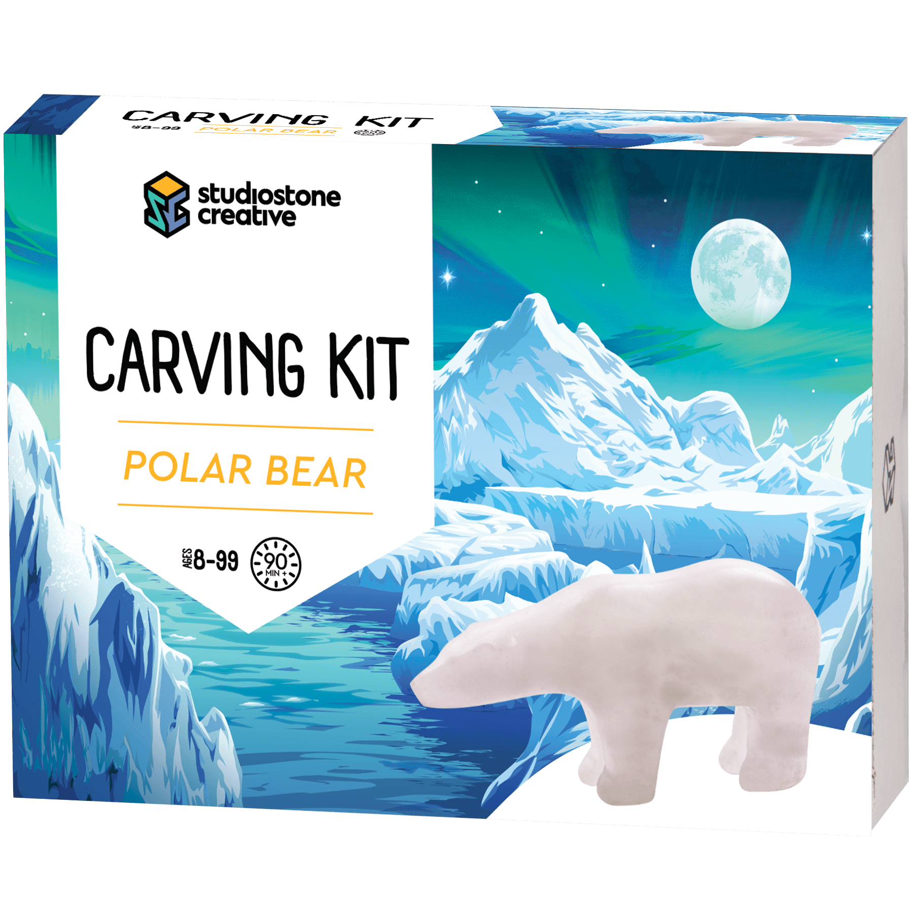 Polar Bear Alabaster Carving Kit Polar Bear Alabaster Carving Kit