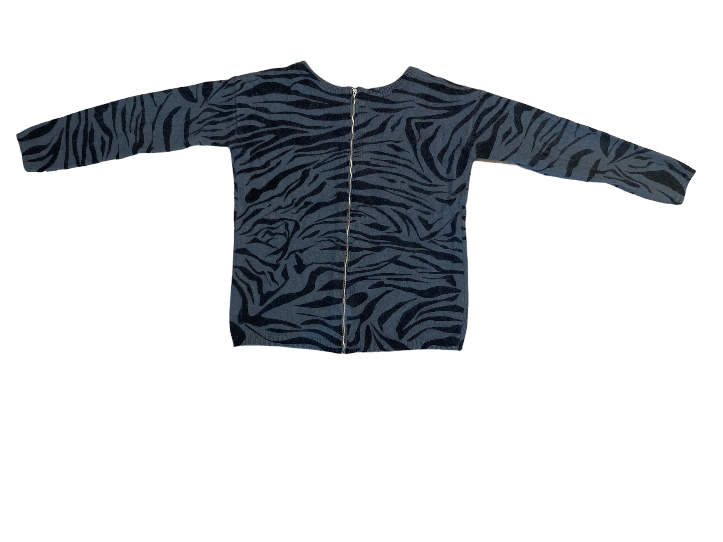 Bash_Grey_and_Blue_Zebra_Prints_Sweater_Back Bash_Grey_and_Blue_Zebra_Prints_Sweater_Back