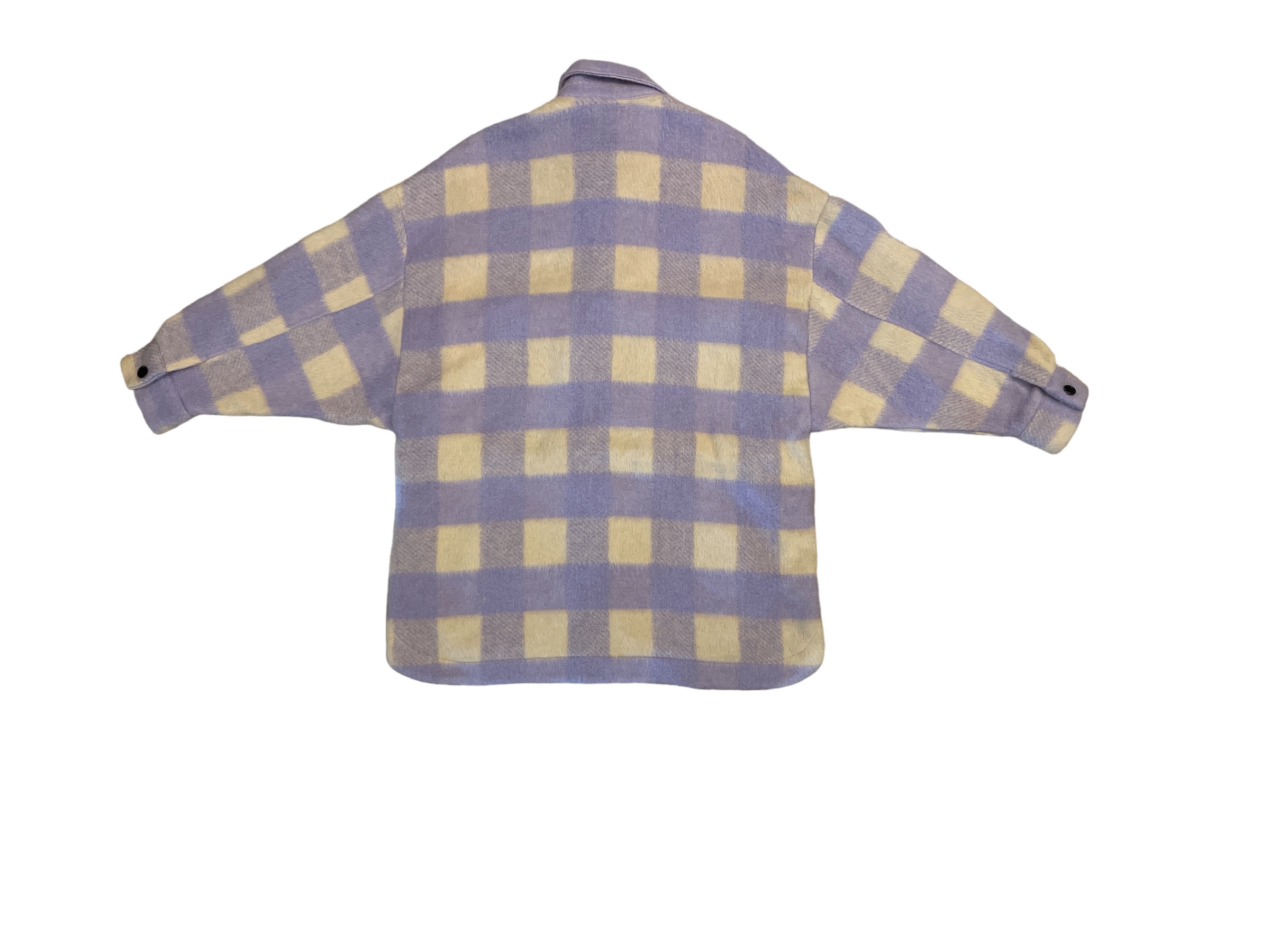 Zara_Checked_Shirt_Jacket_Beige_Lilac_Back Zara_Checked_Shirt_Jacket_Beige_Lilac_Back