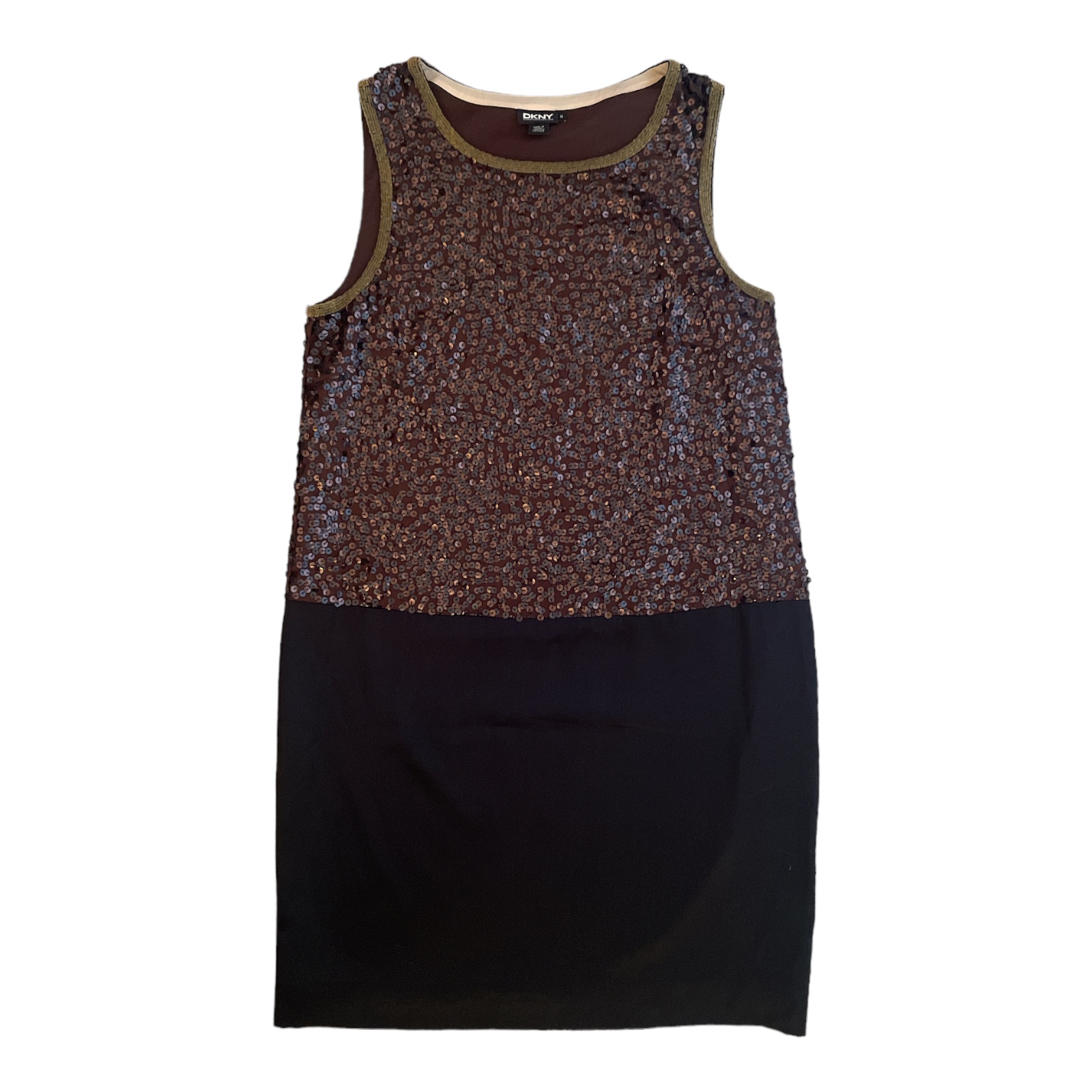 DKNY_Black_And_Brown_Sequin_Dress-Front DKNY_Black_And_Brown_Sequin_Dress-Front