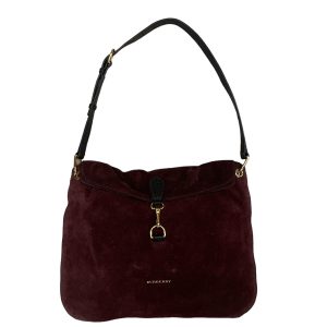 Burberry_Suede_Purple_Shoulder_Bag_Front