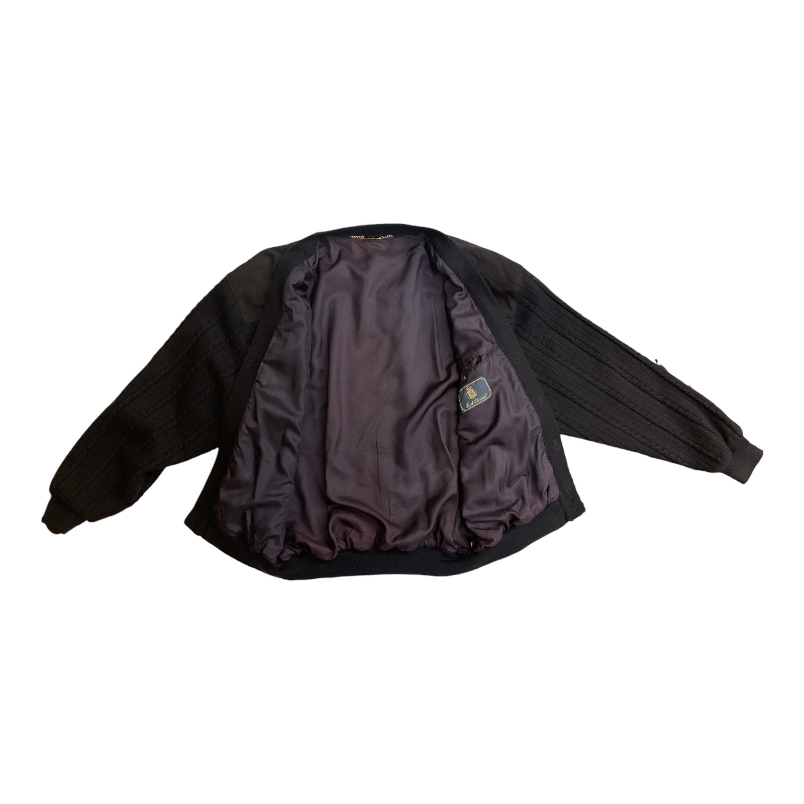 Suet_Classic_Black_Suede_and_wool_jacket_Open Suet_Classic_Black_Suede_and_wool_jacket_Open