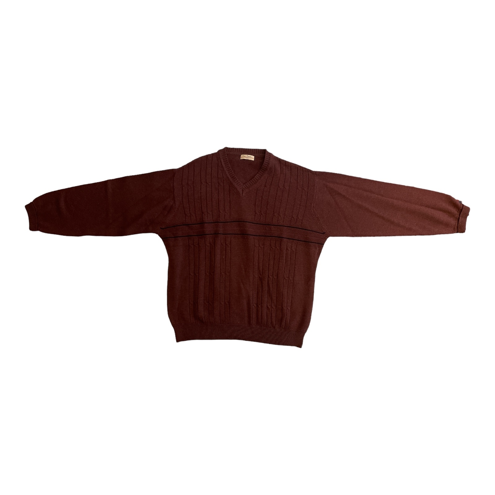 Pierre_Cardin_Mens_Burgundy_Acrylic_Wool_Knit_Jumper_Front Pierre_Cardin_Mens_Burgundy_Acrylic_Wool_Knit_Jumper_Front