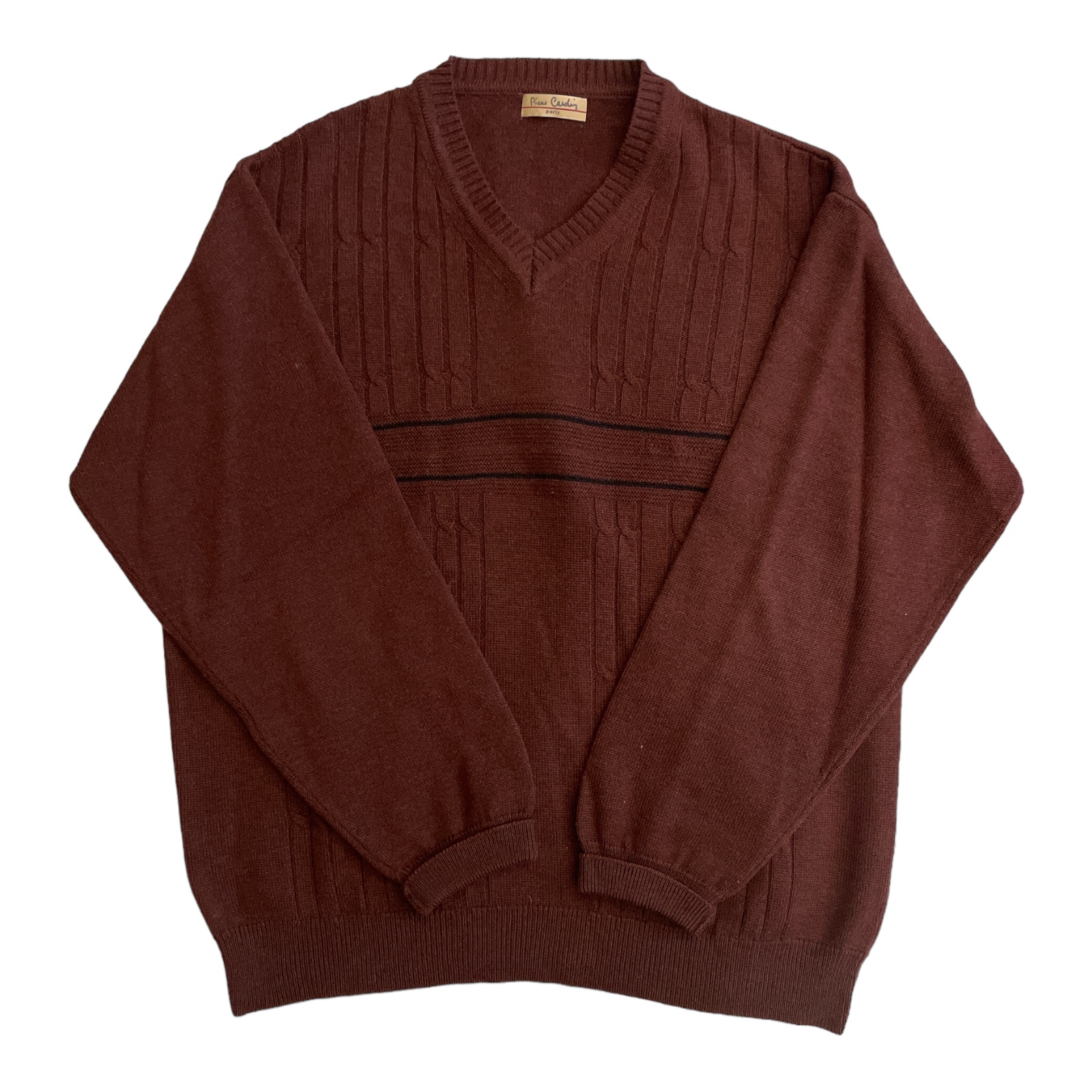Pierre_Cardin_Mens_Burgundy_Acrylic_Wool_Knit_Jumper_Front_2 Pierre_Cardin_Mens_Burgundy_Acrylic_Wool_Knit_Jumper_Front_2