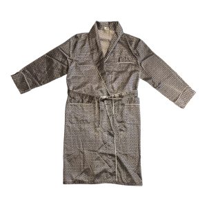 Christian_Cane_Mens_Fleece_robe_blue_with_prints_Front_with_Rope
