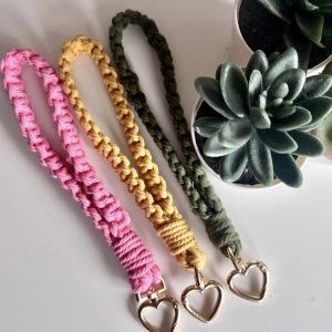 Boho Macrame Wristlet