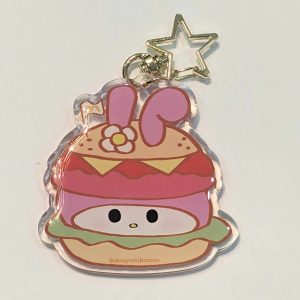 My Melody Keychain and Bag Charm (New, Unique Custom Designed)