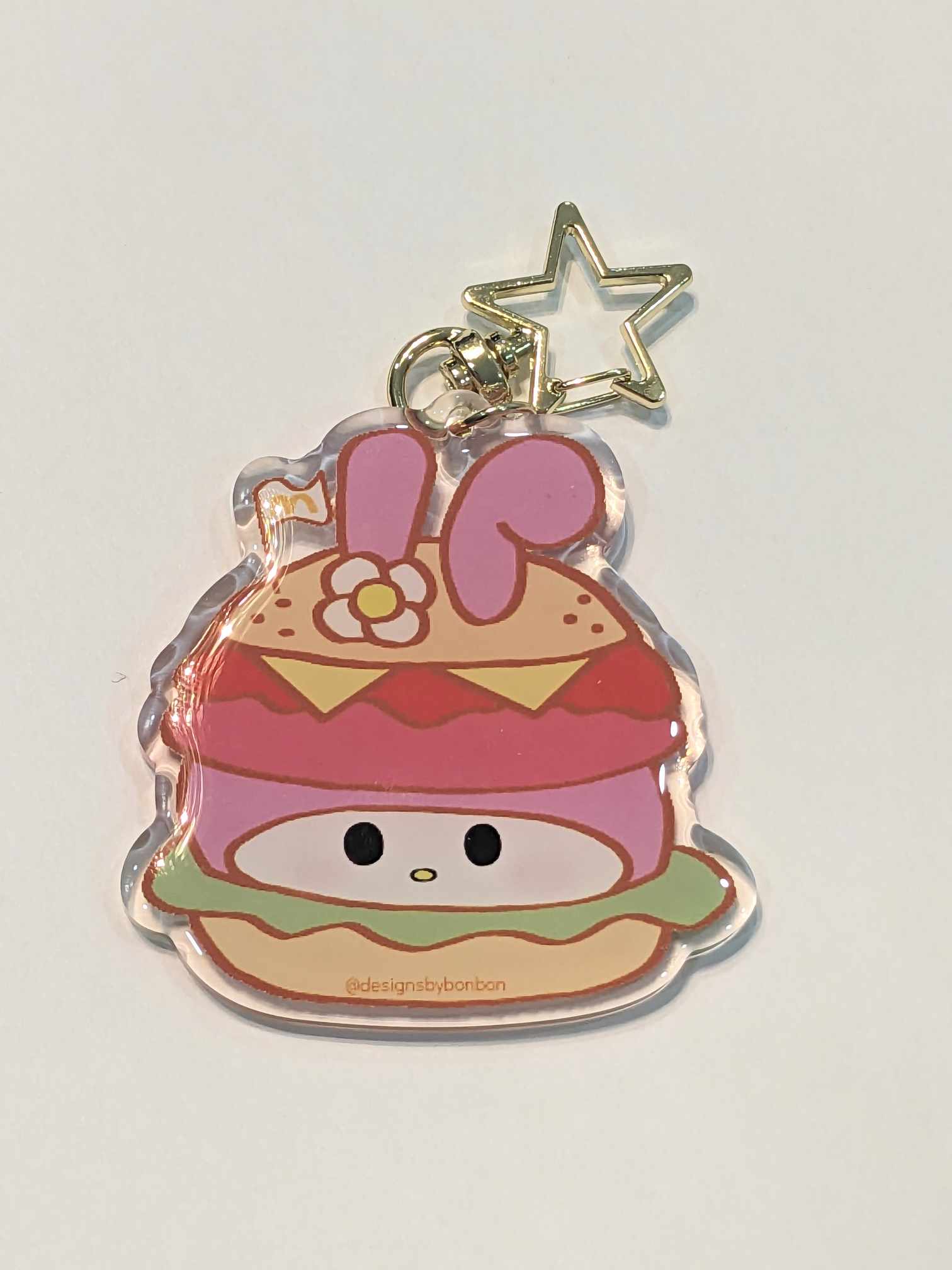 Burger Keychain