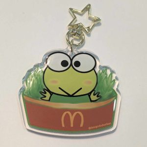 Keroppi Keychain and Bag Charm (New, Unique Custom Designed)
