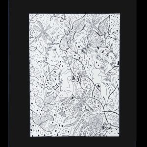 Many Faces - Pen and Ink Artwork