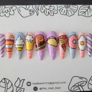 Presson Nails Food Theme