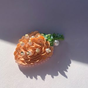 Sequin Strawberry Brooch