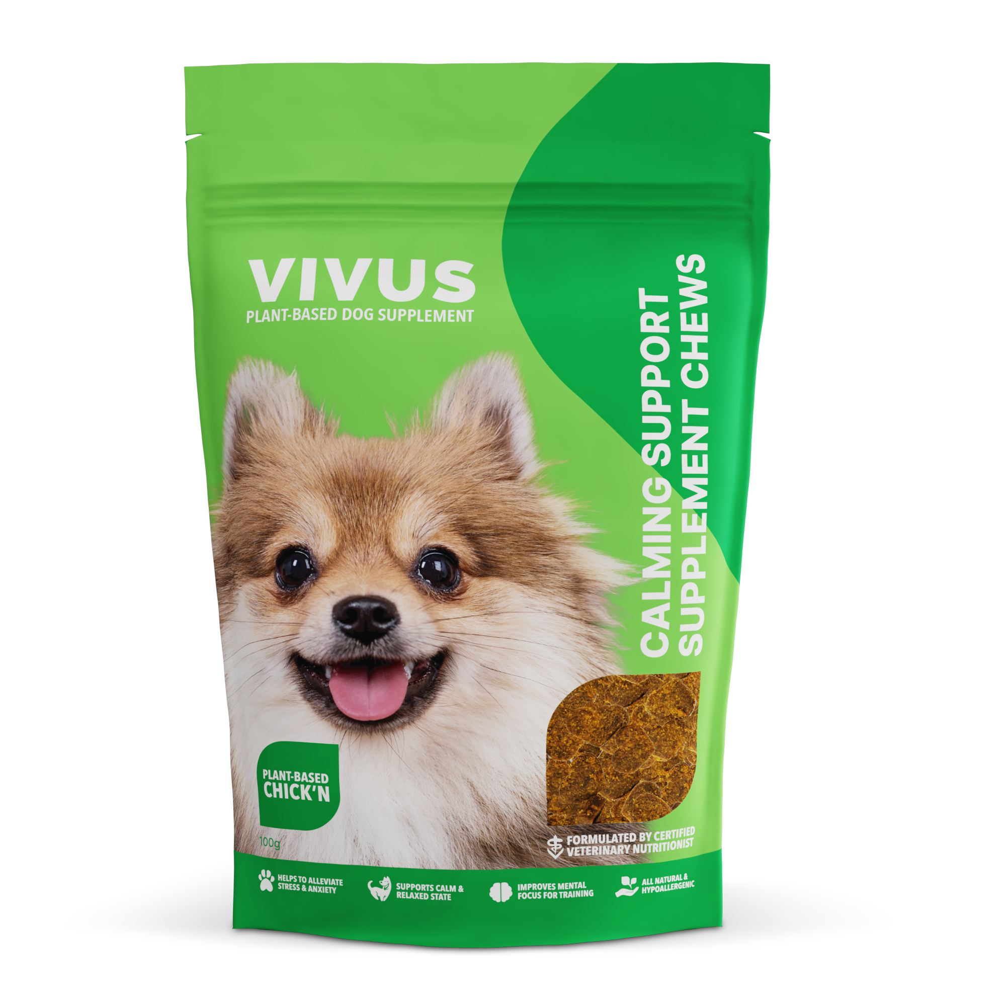 Supplement_Calming Support_3D_1 (1) Vivus Pets Calming Chews Supplement for Dog