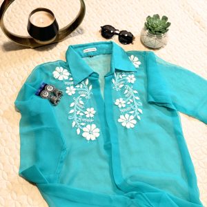 Ocean Breeze Sheer Cover-Up/Shirt