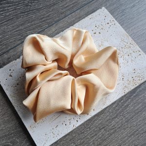 BOYA Satin Scrunchy - Pastel Yellow Color