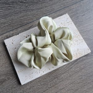 BOYA Satin Scrunchy - Pastel Green Color