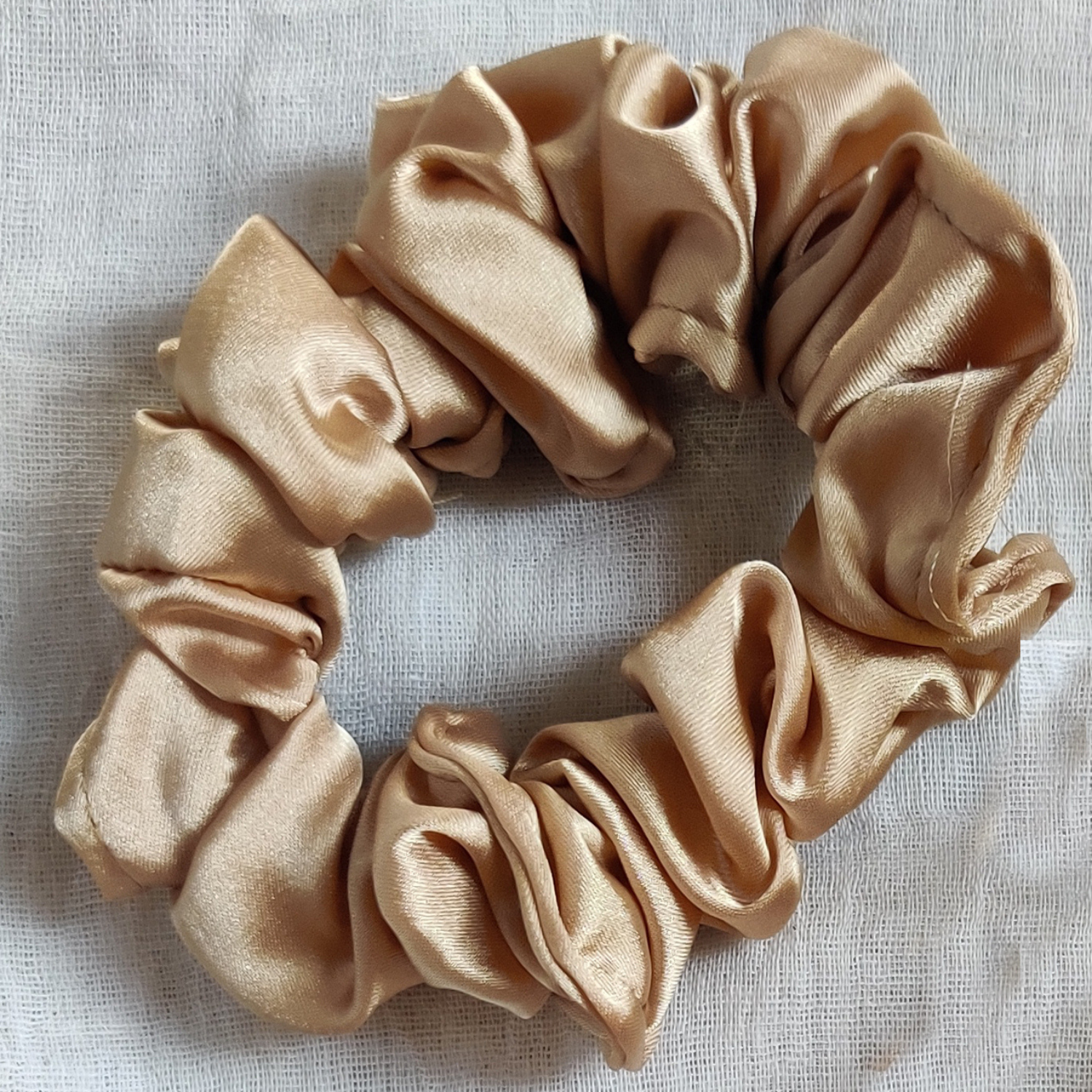 Satin Scrunchie Mocha Satin Scrunchie Mocha