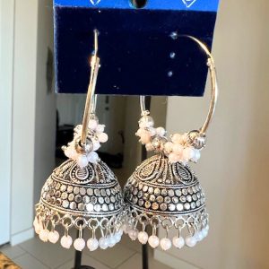 Oxidized earring