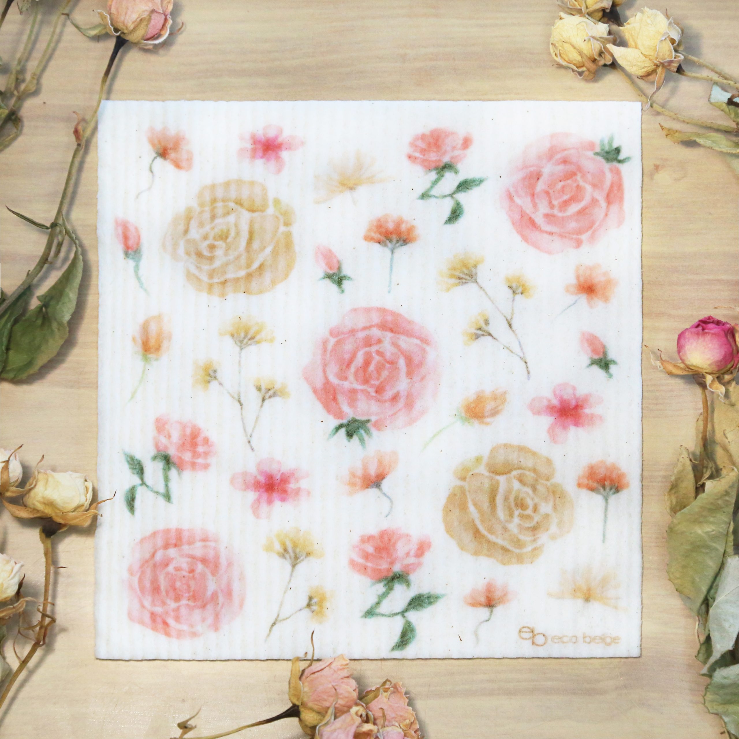 Eco-Beige-ecofriendly-natural-reusable-rose-garden-swedish-sponge-cloth-cotton-wood-celluose-kitchen-cleaning-tool-sustainable-compostable-vancouver-Eco-Beige-1