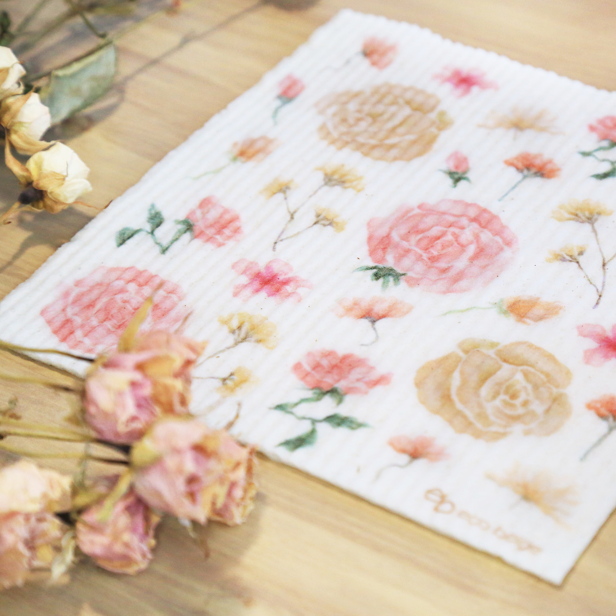 Eco-Beige-ecofriendly-natural-reusable-rose-garden-swedish-sponge-cloth-cotton-wood-celluose-kitchen-cleaning-tool-sustainable-compostable-vancouver-Eco-Beige-2