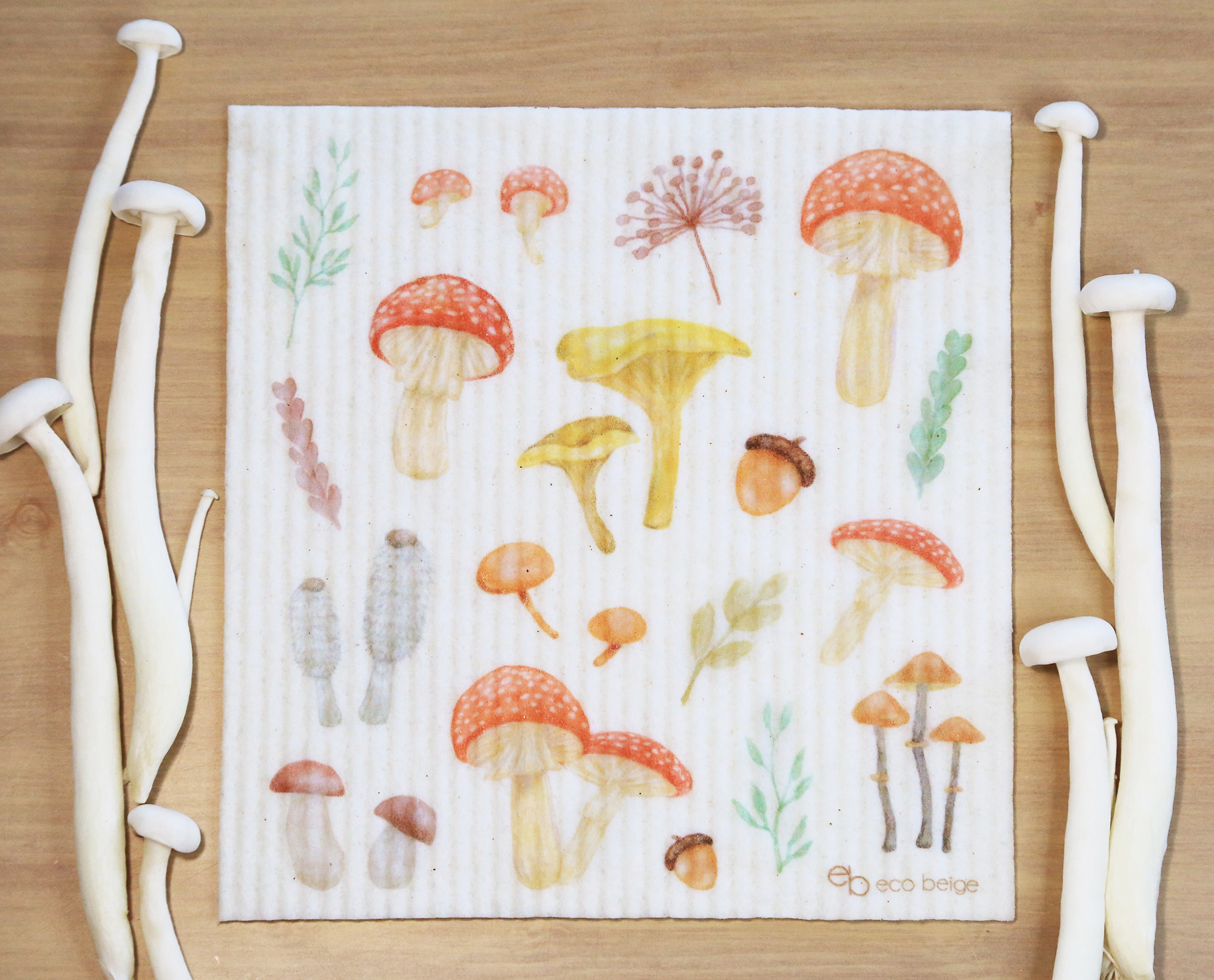 Eco-Beige-ecofriendly-natural-reusable-wild-mushroom-swedish-sponge-cloth-cotton-wood-celluose-kitchen-cleaning-tool-sustainable-compostable-vancouver-Eco-Beige-1