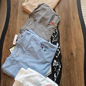 Assorted tshirts with Palestinian embroidery