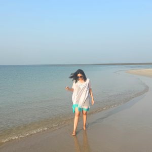 Embroidered beach dress