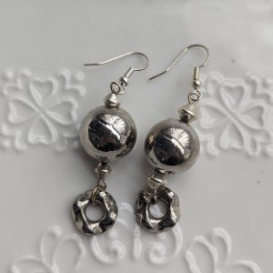 Silver Boule Earrings