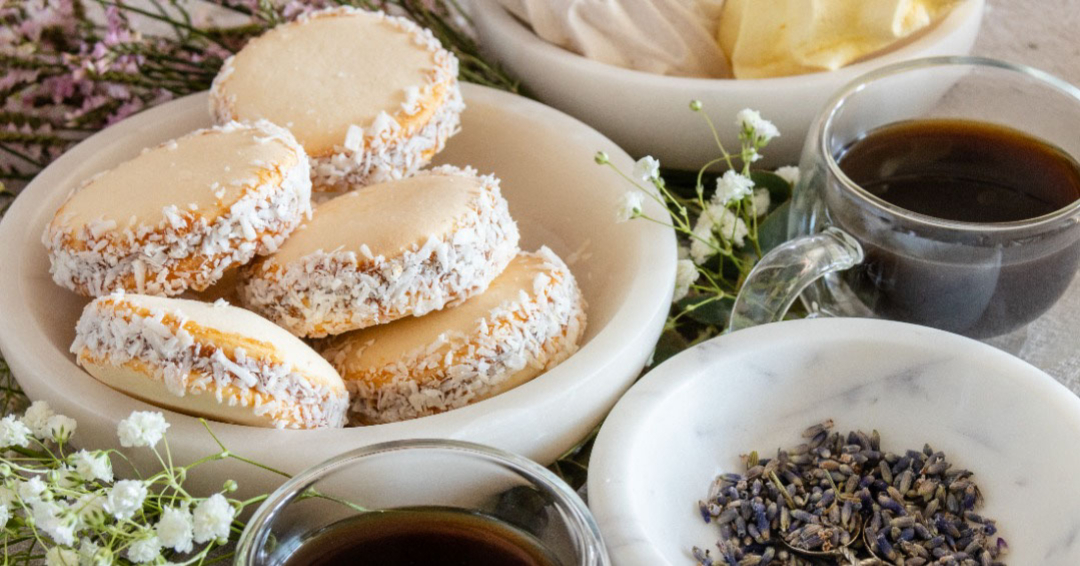 The Alfajor Co Dulce de Leche Alfajor dulce de leche filling Alfajor cookie