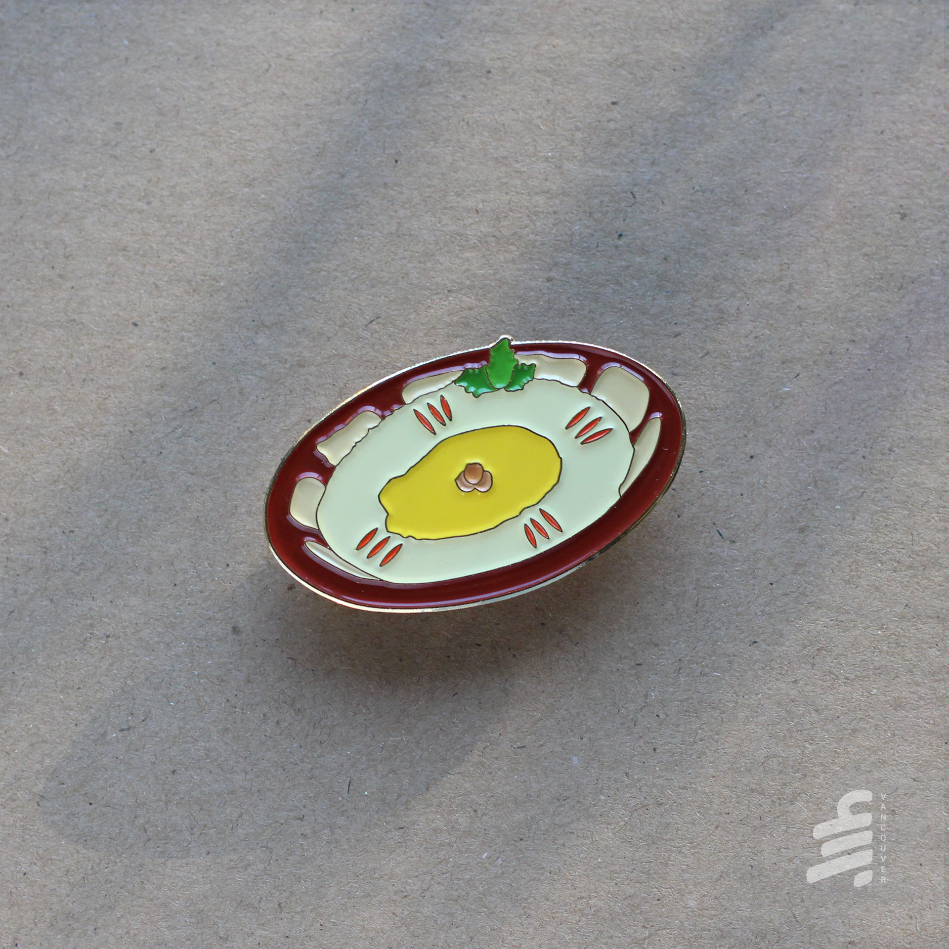 Hummus Plate Enamel Pin Hummus Plate Enamel Pin
