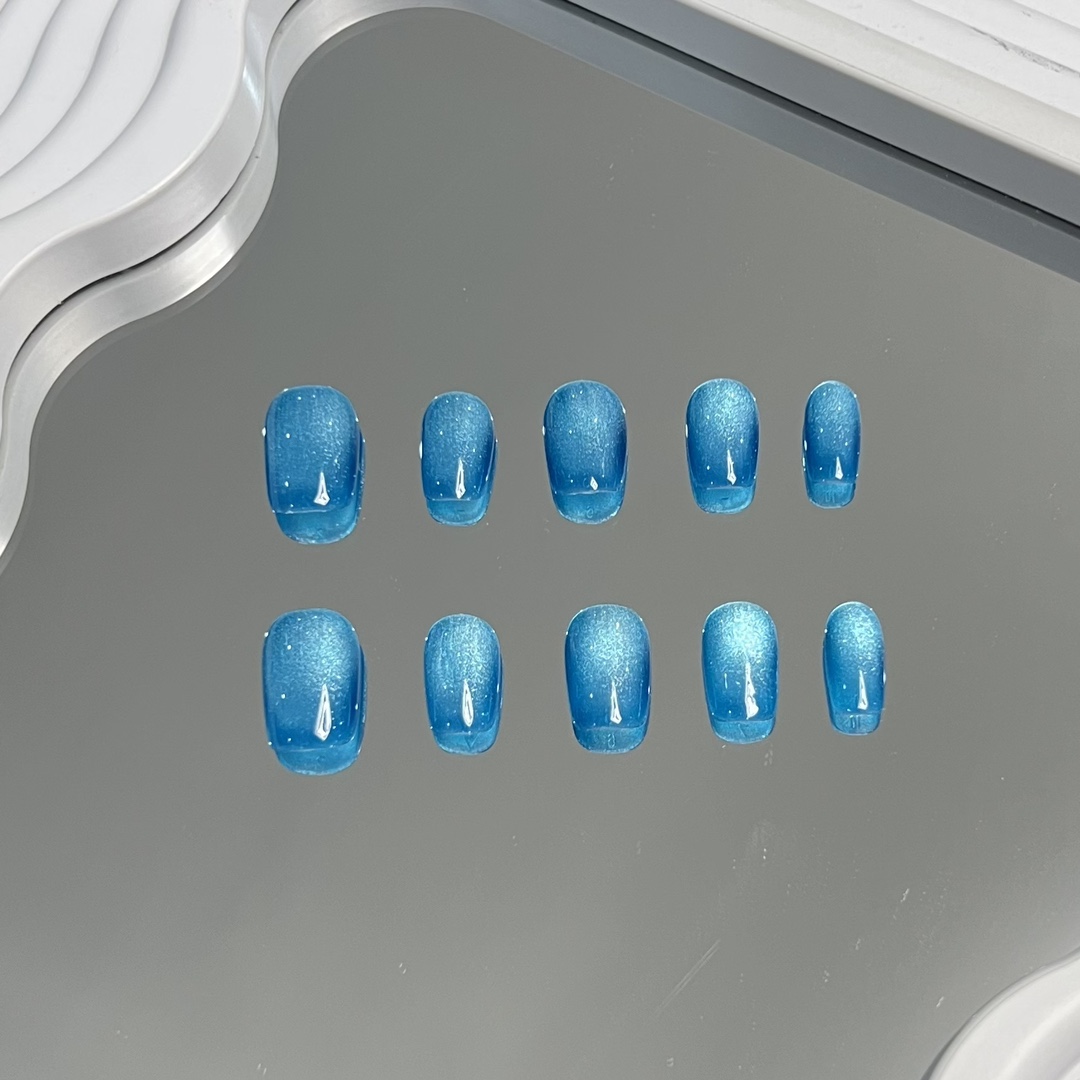 nailandora_1544_11 Sparkling Sapphire Short Square