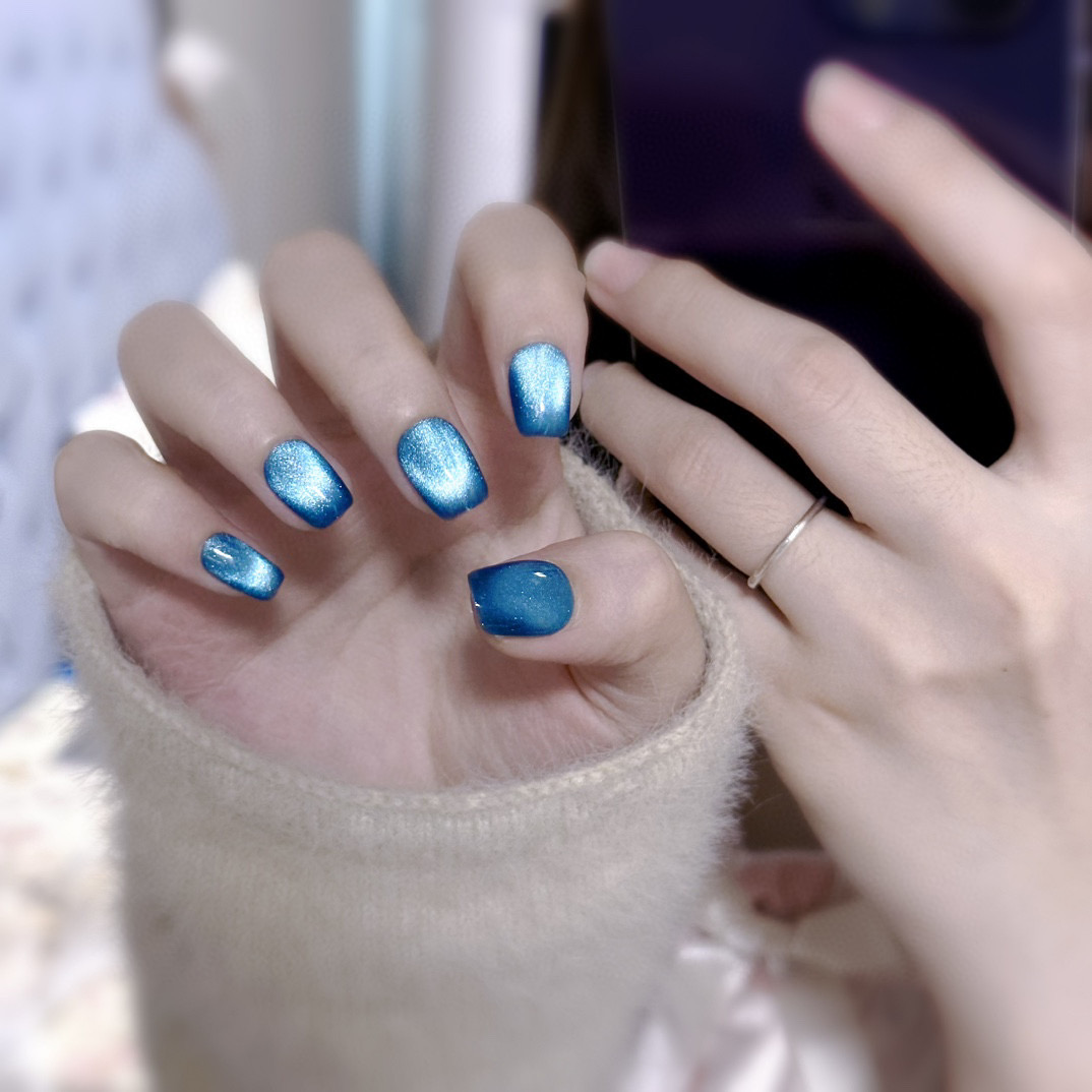nailandora_1544_2 Sparkling Sapphire Short Square