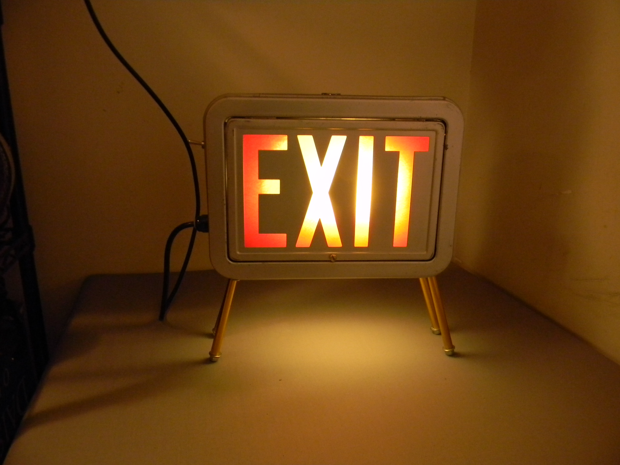 Exit Sign Table Lamp Cool Retro Exit Sign