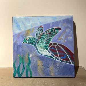 Little Turtle original acrylic canvas