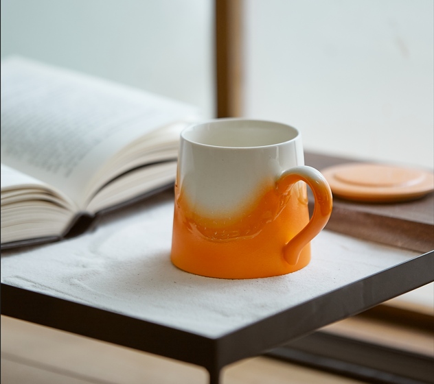 Handmade Orange Beach Mug Handmade Orange Beach Mug