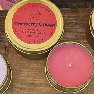 8 Oz Cranberry Orange Soy Wax Candle