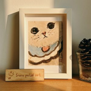 Original painting - Cat meow 13 x 18cm