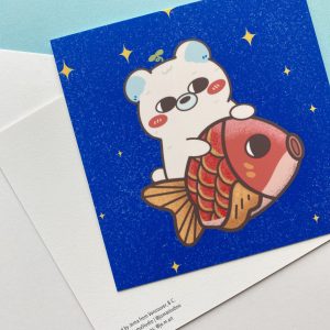 Chun Chun Bear Postcard | Art Print