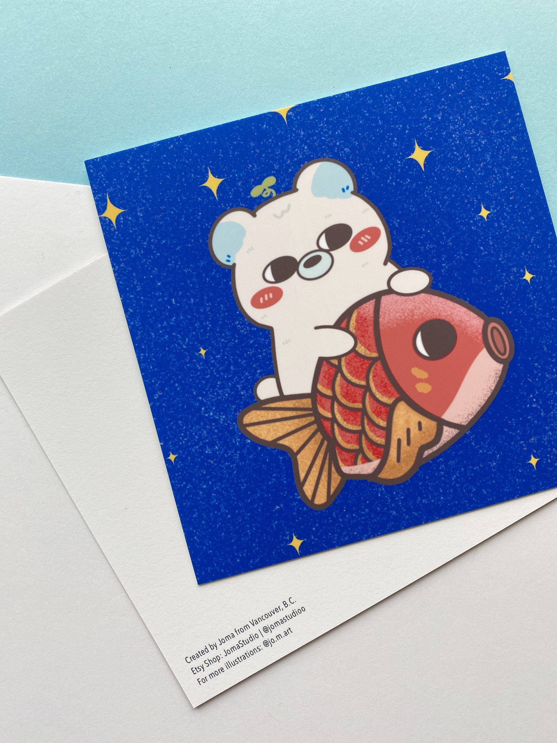 ChubChub and Fish Postcard