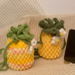 Super cute pineapple crossbody bag