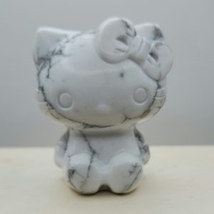 Howlite Hello Kitty Carving