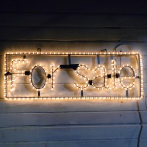Custom Lighted For Sale Sign